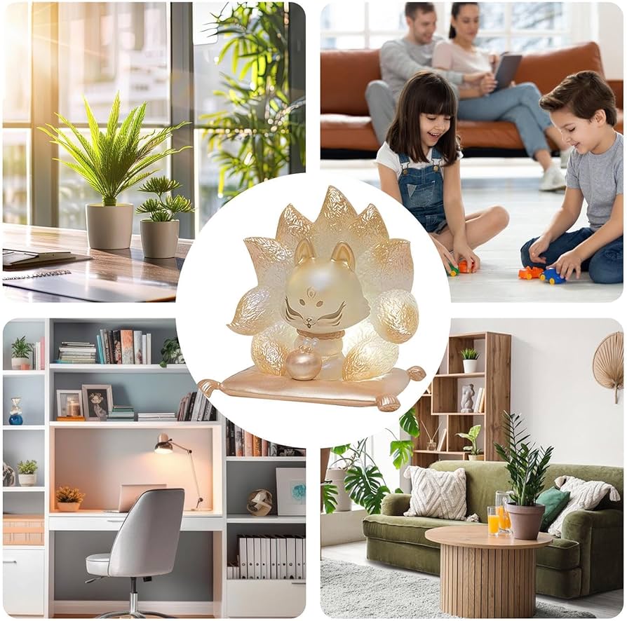 Amazon.co.jp: 九尾キツネの飾り|九尾の狐の装飾|九尾の狐の置物